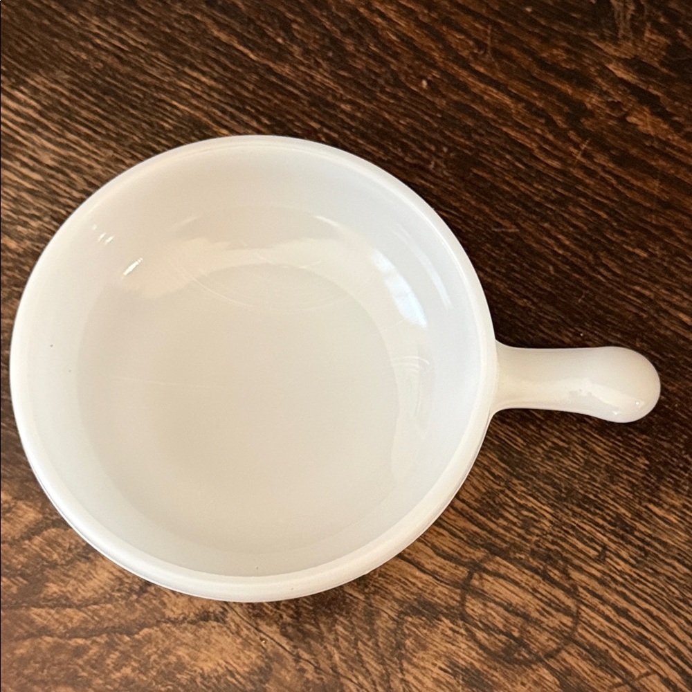 Fire King White Bowls with Handles - Picture 3 of 4